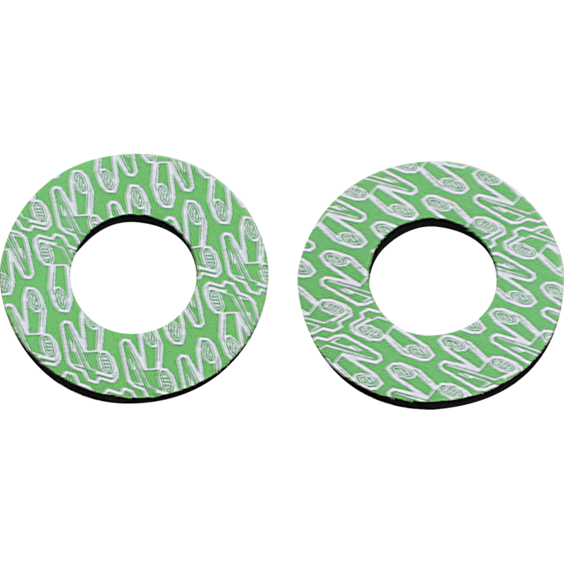 Renthal Grip Donutz - White on green