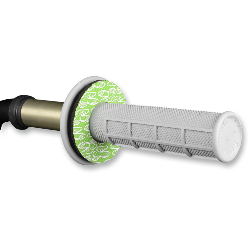 Renthal Grip Donutz - White on green