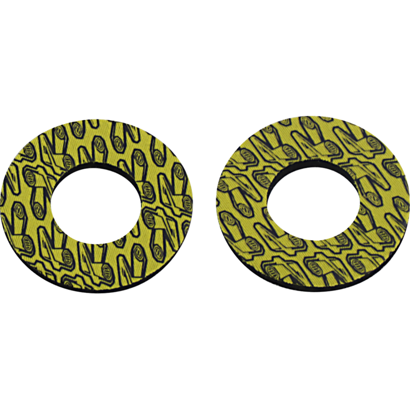 Renthal Grip Donutz - Black on yellow