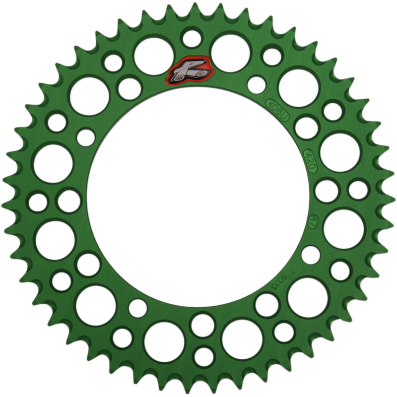 Renthal Rear Sprocket - 47T, Green