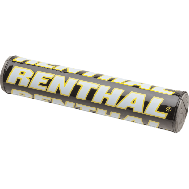 Renthal Team Issue SX Crossbar Pad 10" - Black/white/yellow