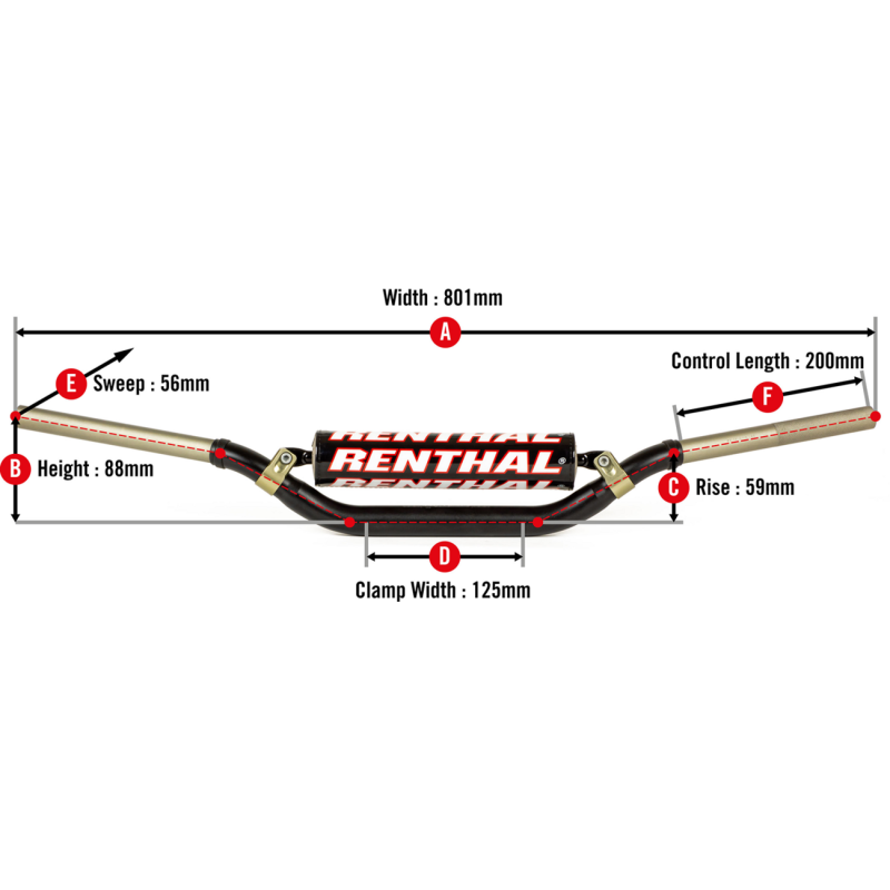 Twinwall® Handlebars - Yamaha YZ 07-23, YZ (F) 07-17 - Black