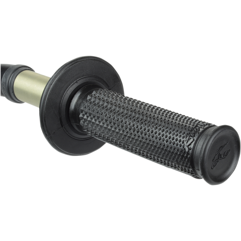 Renthal Ultra-Tacky Dual Compound Half-Waffle Tapered Grips - Black-on-Black