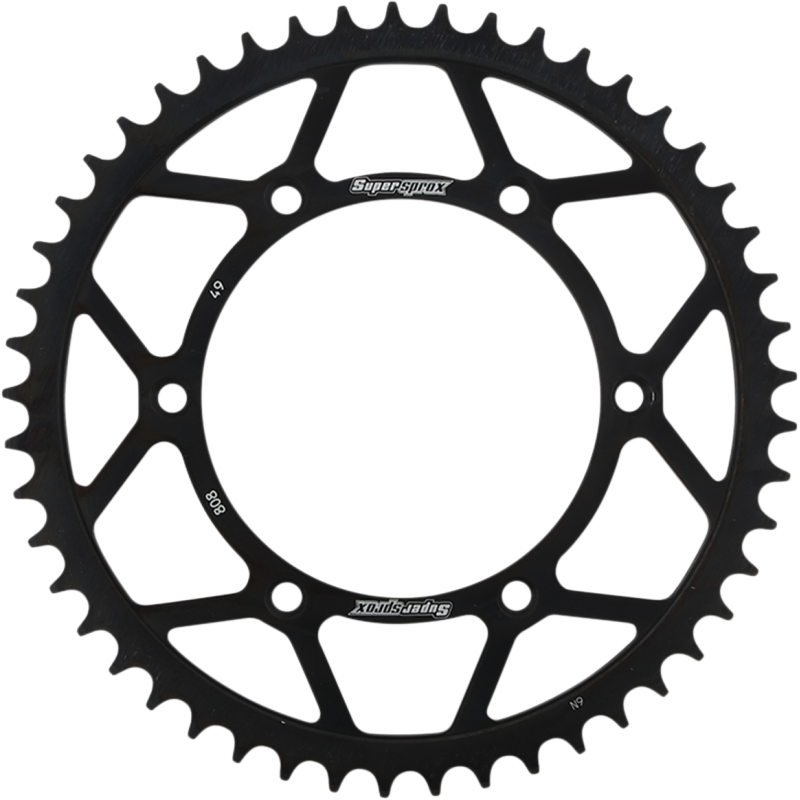 Supersprox Steel Rear Sprocket, Black - 49T