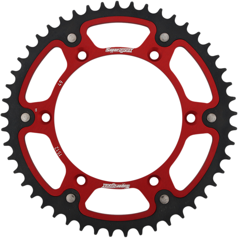 Supersprox Stealth Rear Sprocket, Red - 49T