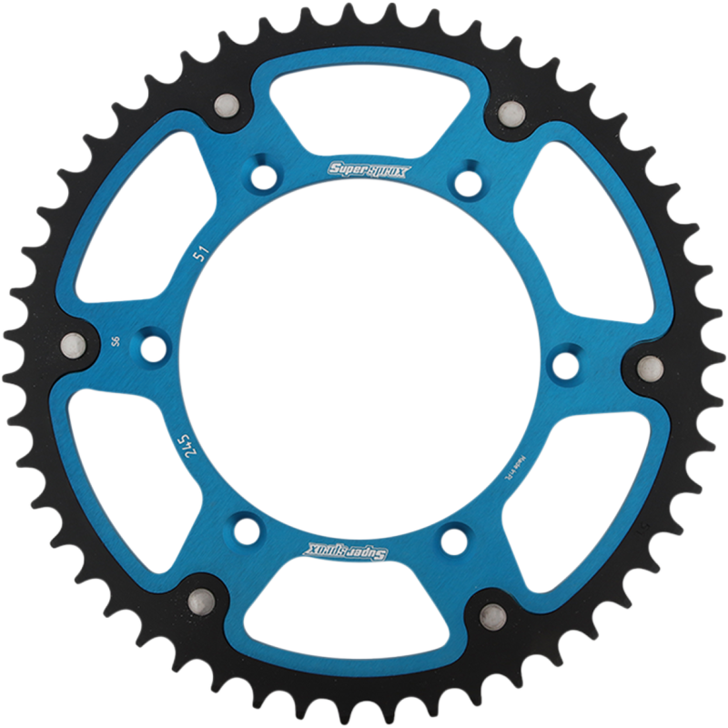 Supersprox Stealth Rear Sprocket, Blue - 51T