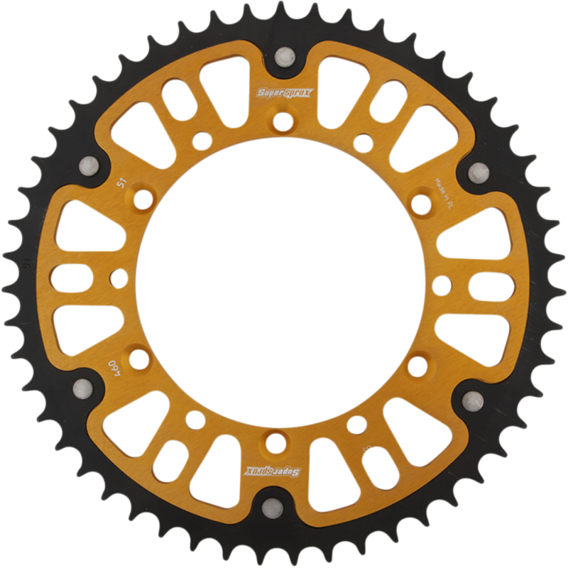 Supersprox Stealth Rear Sprocket, Gold - 51T