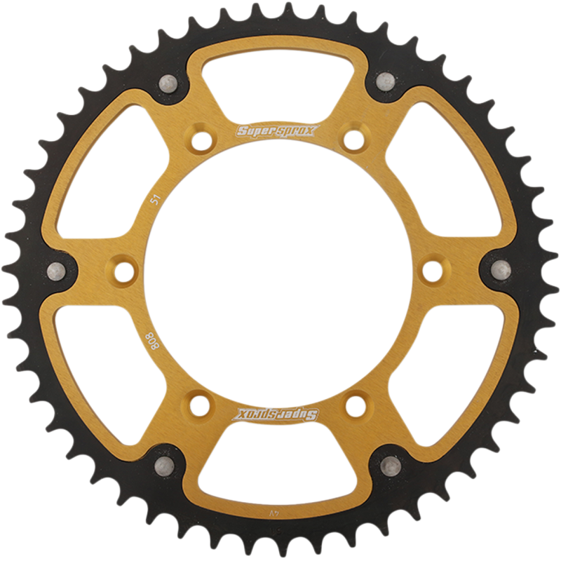 Supersprox Stealth Rear Sprocket, Gold - 51T