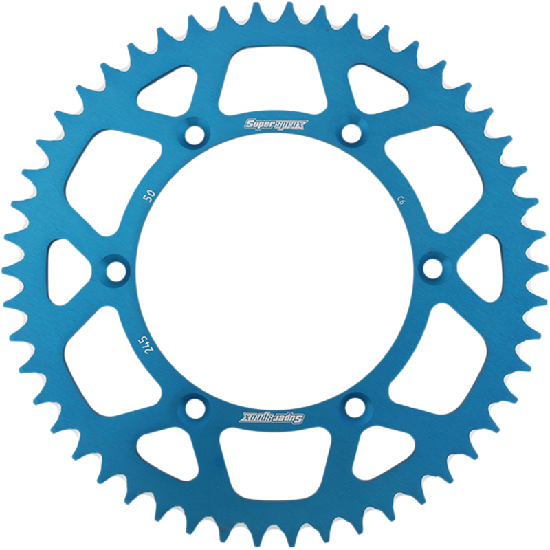 Supersprox Aluminum Rear Sprocket, Blue - 50T/52T