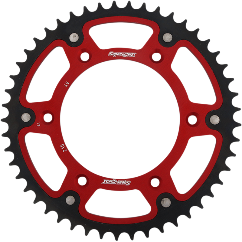Supersprox Rear Sprocket - 49T (Stealth/red)