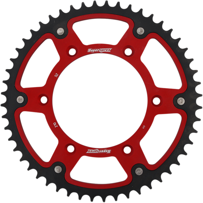 Supersprox Rear Sprocket - 52T (Stealth/red)
