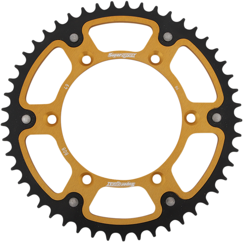 Supersprox Stealth Rear Sprocket - 49T Gold