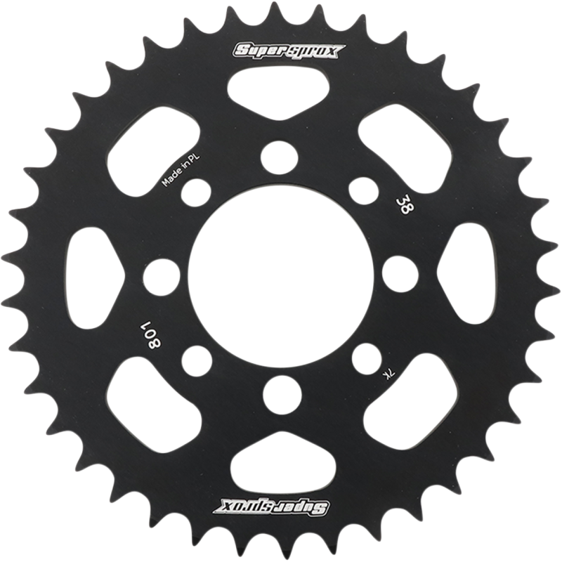 Supersprox Aluminum Rear Sprocket - 38T Black
