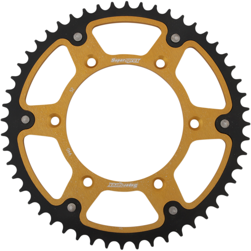Stealth/gold Rear Sprocket - 52T