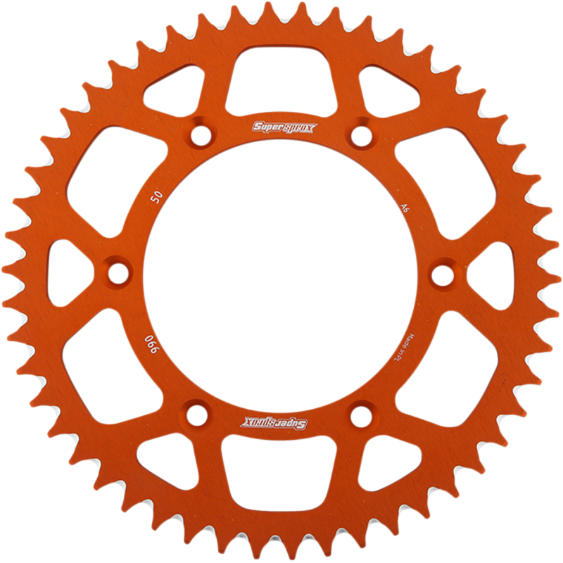 Aluminum/orange Rear Sprocket - 50T
