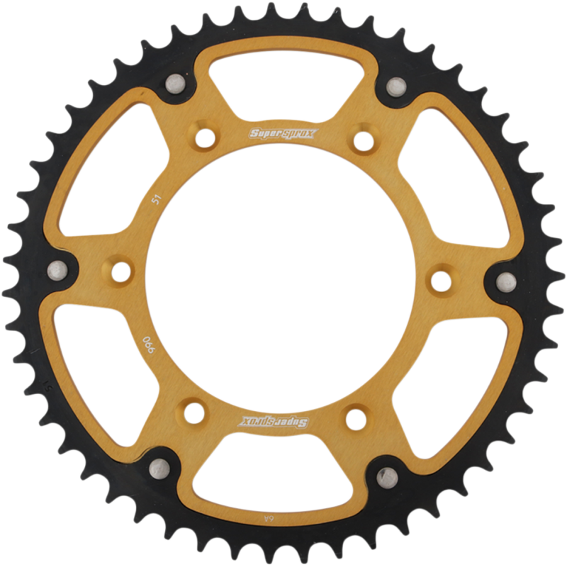 Supersprox 51T Stealth Rear Sprocket - Gold