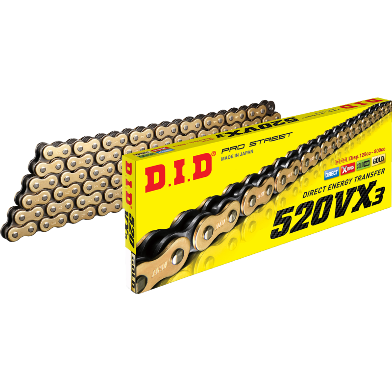 520VX3 Chain - 110 Links, Gold