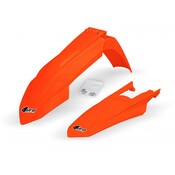 (image for) UFO Front and Rear Fender Kit - Neon orange
