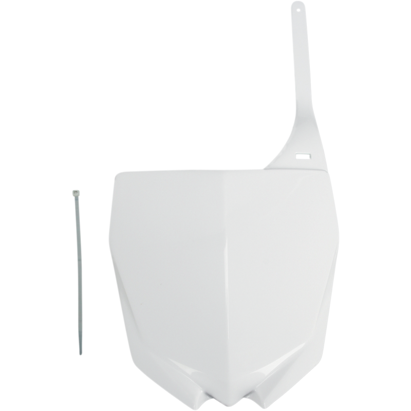 Front Number Plate - White