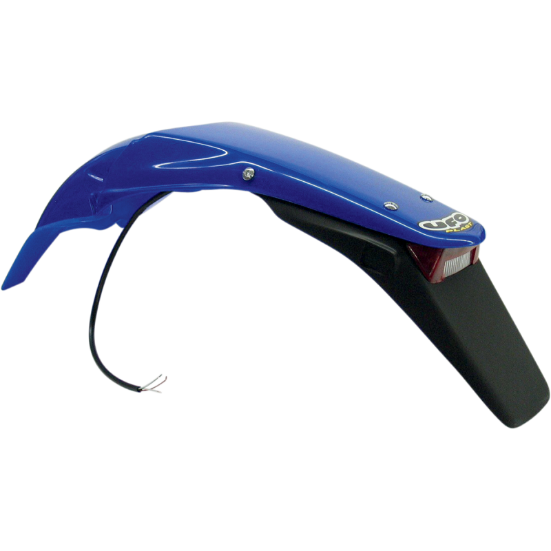 Enduro Rear Fender With Light - Reflex blue