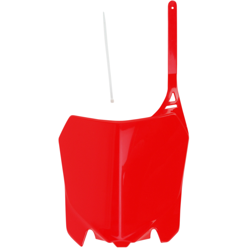 UFO Front Number Plate - 00-22 CR red