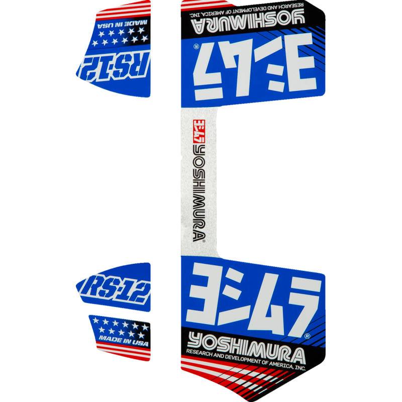 Yoshimura RS-12 Decal Kit - Blue