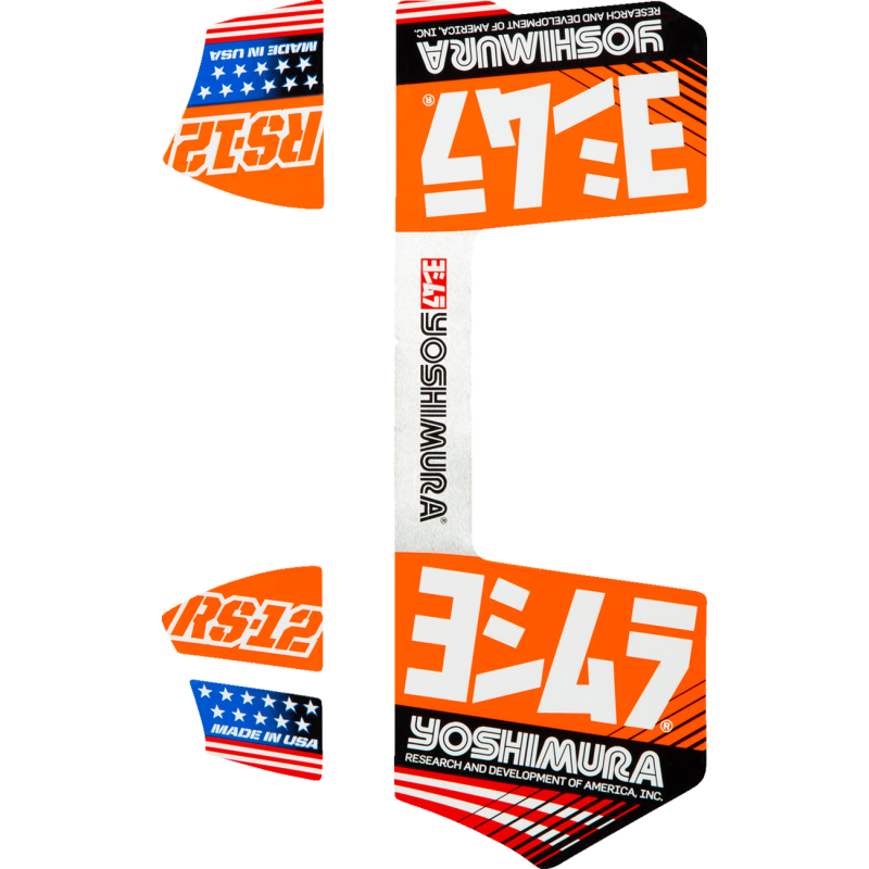 Yoshimura RS-12 Decal Kit - Orange
