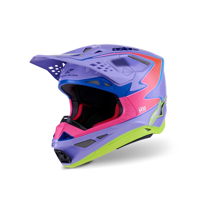 Alpinestars S-M10 Supertech Helmet - Jettson, Purple/Pink - Size S