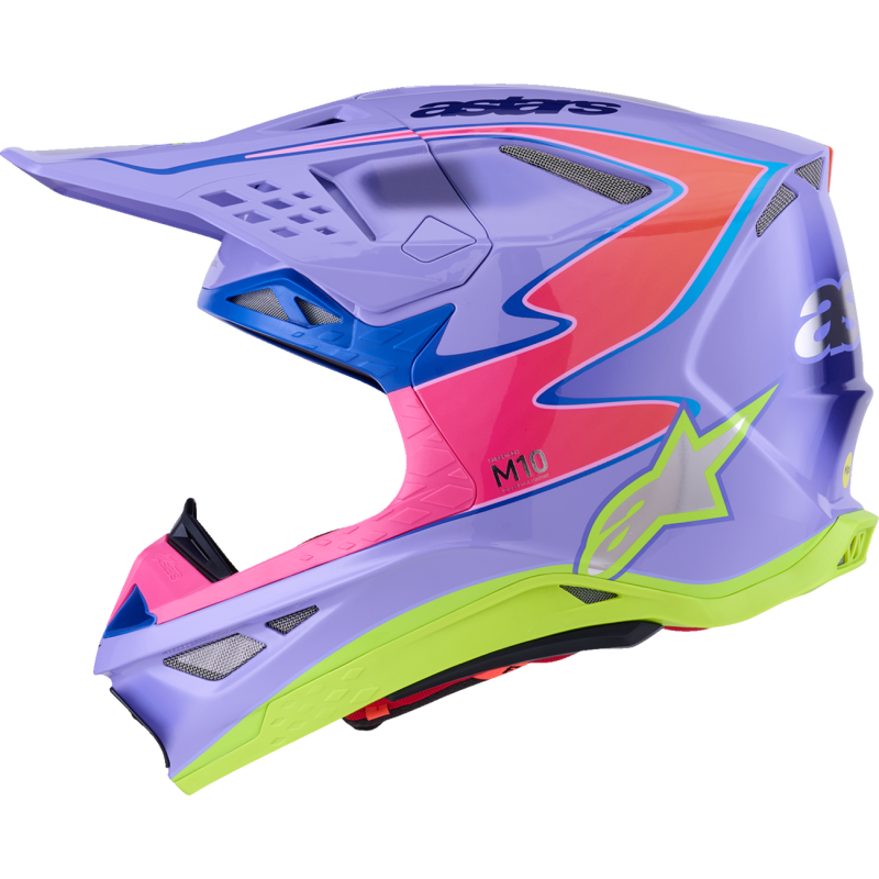 Alpinestars S-M10 Supertech Helmet - Jettson, Purple/Pink - Size L