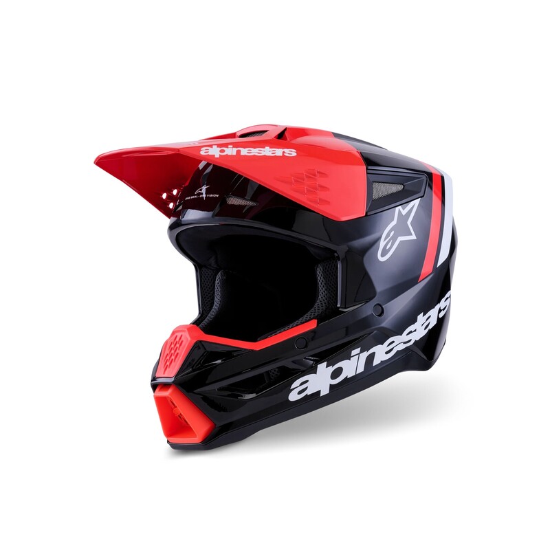 Alpinestars S-M3 Supertech Helmet - Radium - Black/Red/White - Size M