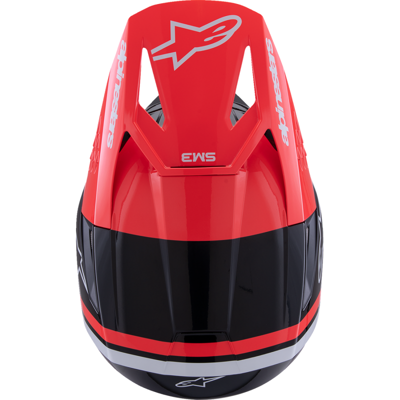 Alpinestars S-M3 Supertech Helmet - Radium - Black/Red/White - Size L