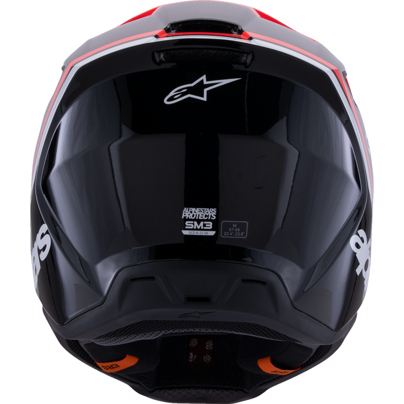 Alpinestars S-M3 Supertech Helmet - Radium - Black/Red/White - Size XL