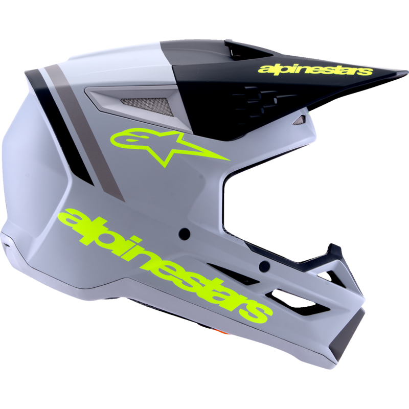 Alpinestars S-M3 Supertech Helmet - Radium - Gray/Black/Fluo Yellow - Size M