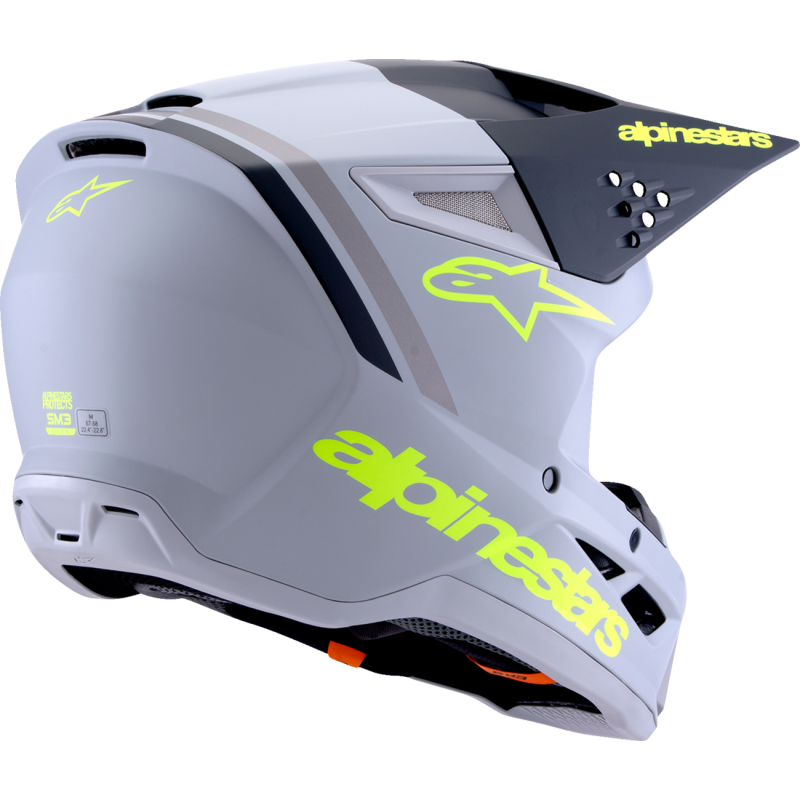 Alpinestars S-M3 Supertech Helmet - Radium - Gray/Black/Fluo Yellow - Size M