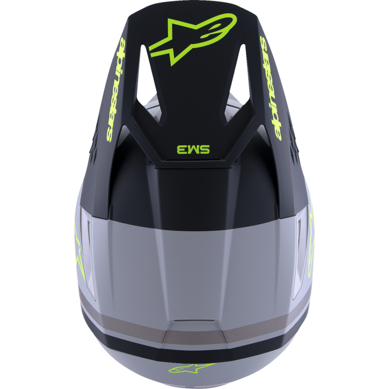 Alpinestars S-M3 Supertech Helmet - Radium - Gray/Black/Fluo Yellow - Size L
