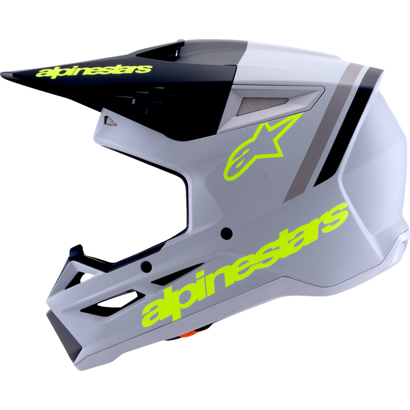 Alpinestars S-M3 Supertech Helmet - Radium - Gray/Black/Fluo Yellow - Size XL