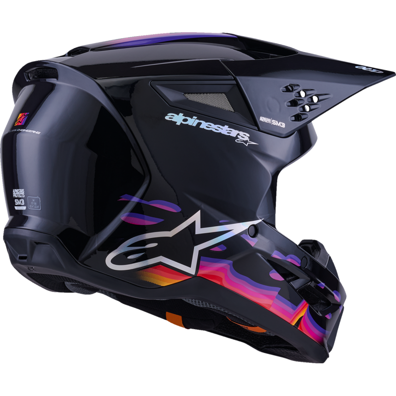 Alpinestars S-M3 Supertech Helmet - Force - Black Glossy - Size M
