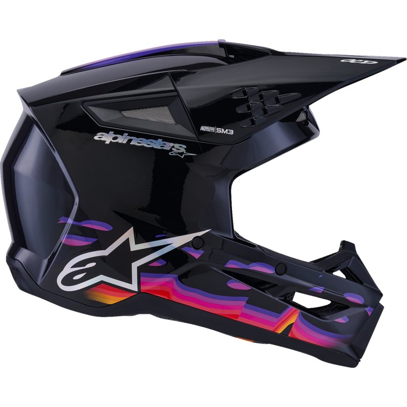 Alpinestars S-M3 Supertech Helmet - Force - Black Glossy - Size L