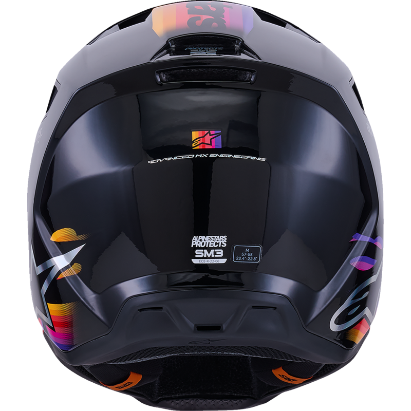 Alpinestars S-M3 Supertech Helmet - Force - Black Glossy - Size XL