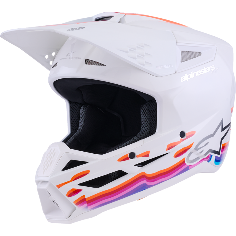 Alpinestars S-M3 Supertech Helmet - Force - White Glossy - Size S