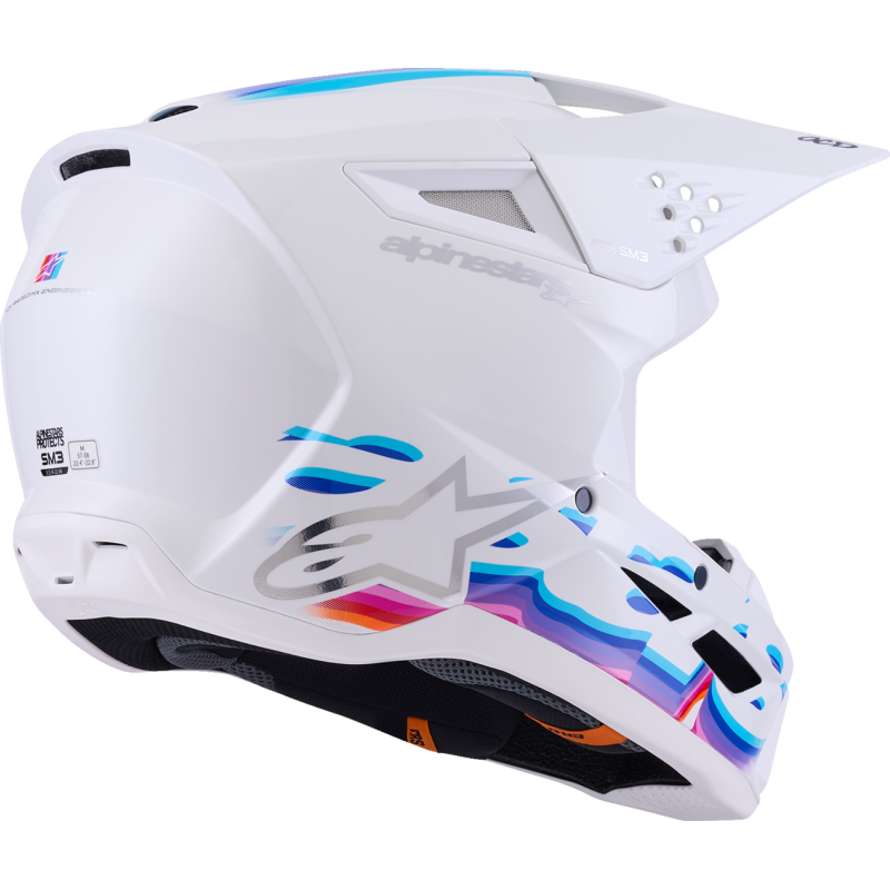 Alpinestars S-M3 Supertech Helmet - Force - White Glossy - Size S