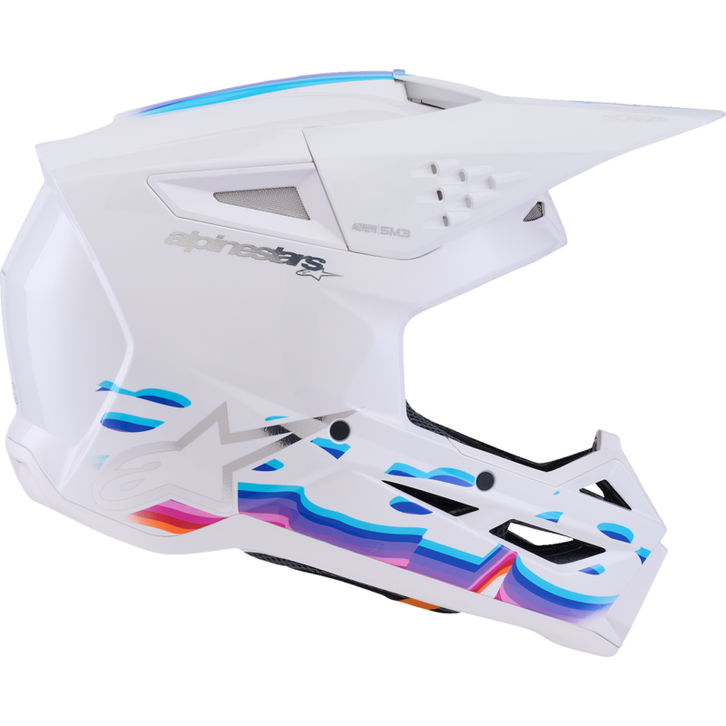 Alpinestars S-M3 Supertech Helmet - Force - White Glossy - Size M