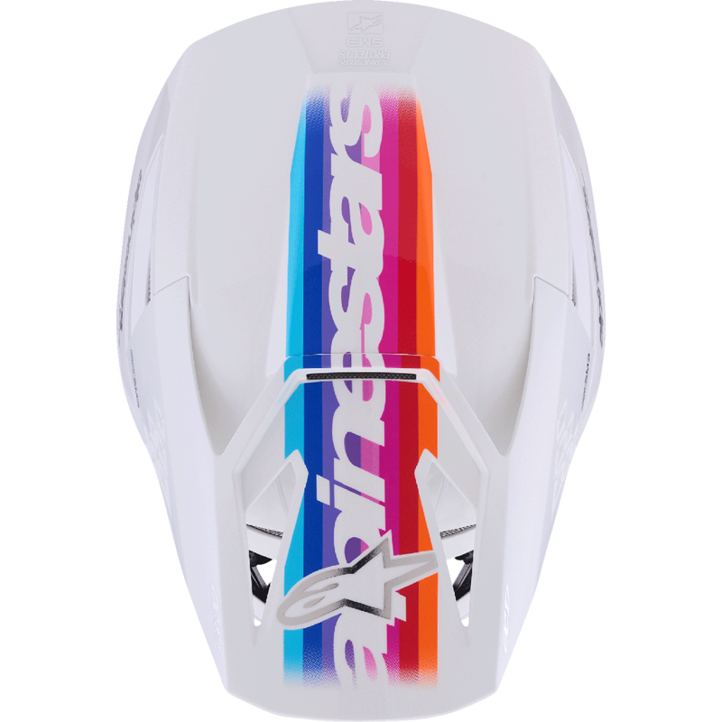 Alpinestars S-M3 Supertech Helmet - Force - White Glossy - Size M