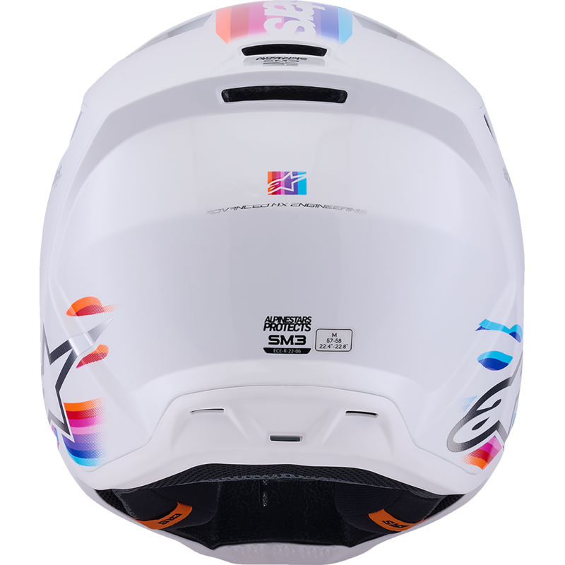 Alpinestars S-M3 Supertech Helmet - Force - White Glossy - Size L