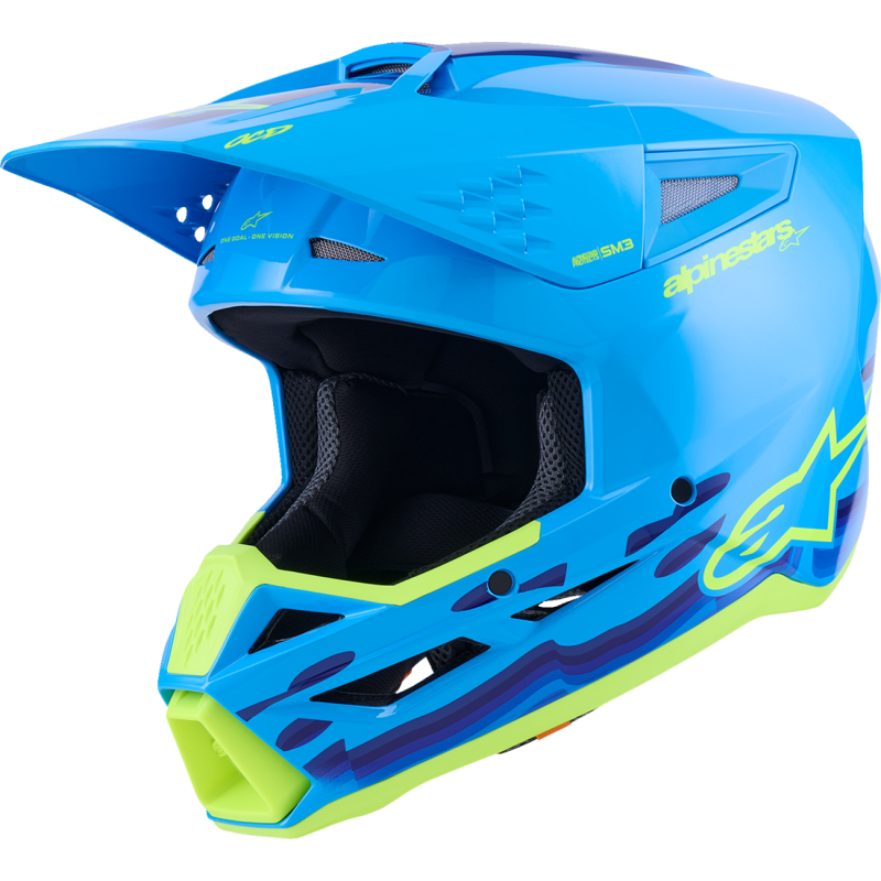 Alpinestars S-M3 Supertech Helmet - Force - Cyan - Size S