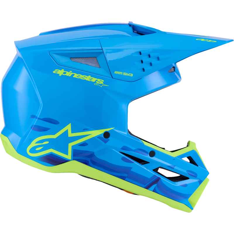 Alpinestars S-M3 Supertech Helmet - Force - Cyan - Size M