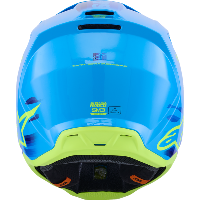 Alpinestars S-M3 Supertech Helmet - Force - Cyan - Size L