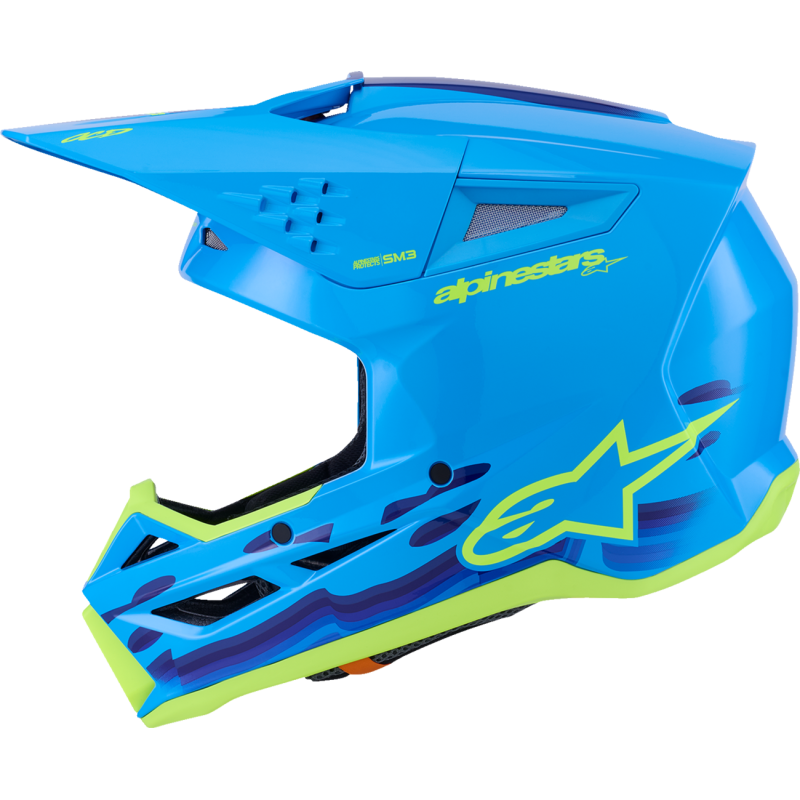 Alpinestars S-M3 Supertech Helmet - Force - Cyan - Size L