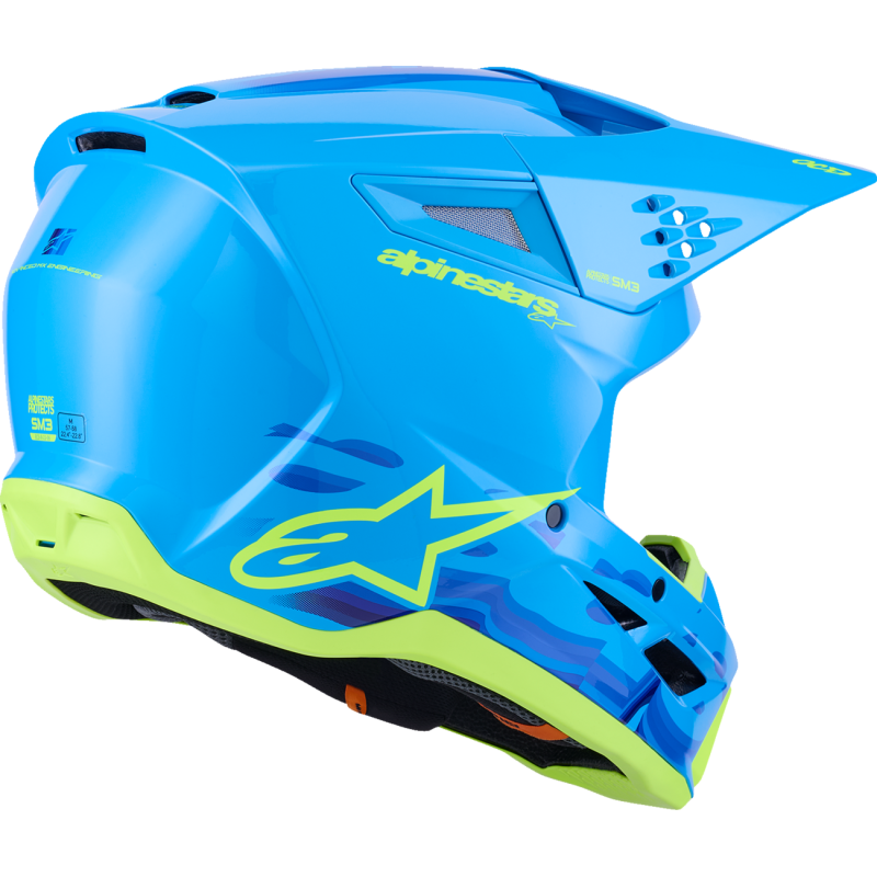 Alpinestars S-M3 Supertech Helmet - Force - Cyan - Size XL