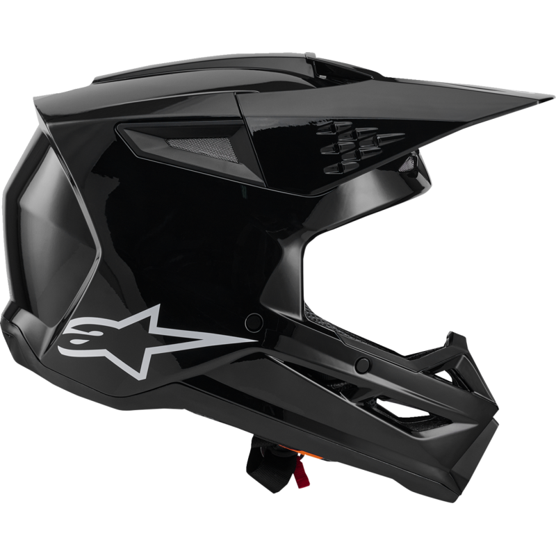Alpinestars S-M3 Supertech Helmet - Solids - Black Glossy - Size XS